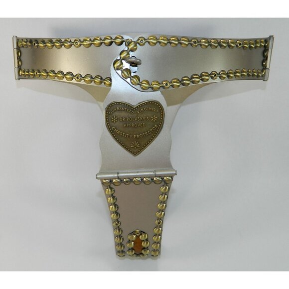 Dr. Polasky's Chastity Belt Protector Metal Chastity "Guaranteed Virginity Heart - Picture 4 of 16